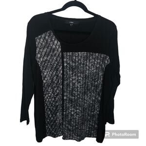 Black/grey X-two Top Gently Worn size 18